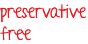 preservative free