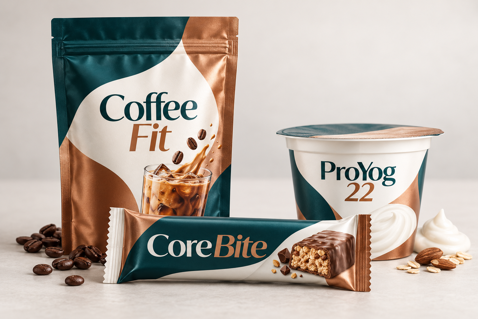 Coffee Fit, CoreBite and ProYog 22 concepts